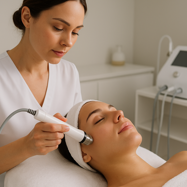Tratamiento facial con aparatología